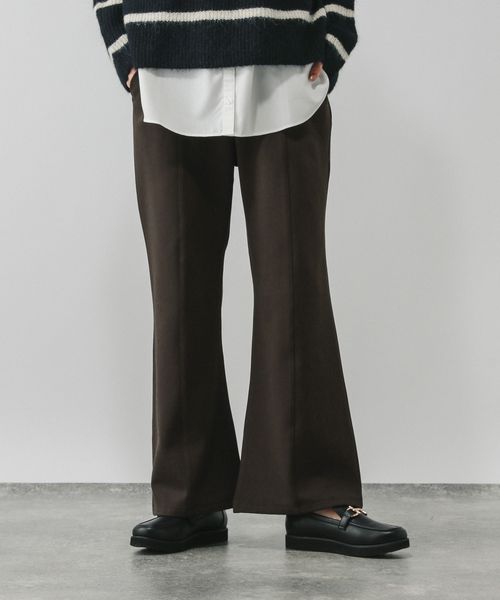 GLOBAL WORK あったかフレアパンツ/611253 ブラウン M ウィメンズボトムス グローバルワーク 611253 and ST アンドエスティ(旧ドットエスティ) GLOBAL WORK あったかフレアパンツ/611253 ブラウン M ウィメンズボトムス グローバルワーク 611253 and ST アンドエスティ(旧ドットエスティ)