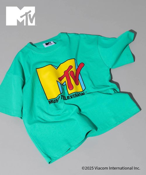 GLOBAL WORK MTVコラボ/Tシャツ/キッズ/一部店舗限定/612946 ライトブルー S キッズ グローバルワーク 612946 and ST アンドエスティ（旧ドットエスティ）