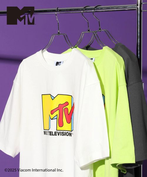 GLOBAL WORK MTVコラボ/Tシャツ/一部店舗限定/612948 オフホワイト XL メンズインナー グローバルワーク 612948 and ST アンドエスティ（旧ドットエスティ）