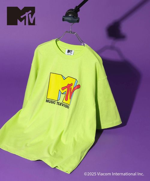 GLOBAL WORK MTVコラボ/Tシャツ/一部店舗限定/612948 イエロー XL メンズインナー グローバルワーク 612948 and ST アンドエスティ（旧ドットエスティ）