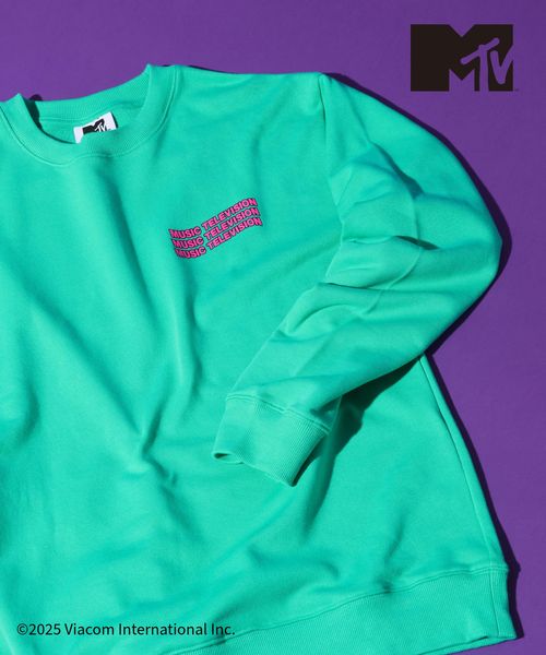 GLOBAL WORK MTVコラボ/スウェット/一部店舗限定/612949 ライトブルー XL メンズインナー グローバルワーク 612949 and ST アンドエスティ（旧ドットエスティ）