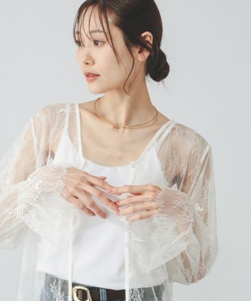 総レース袖フリルブラウス/一部店舗限定/667600 | [公式]グローバル