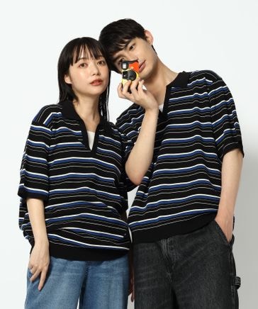 ボーダースキッパーポロシャツ/一部店舗限定/670363 | [公式