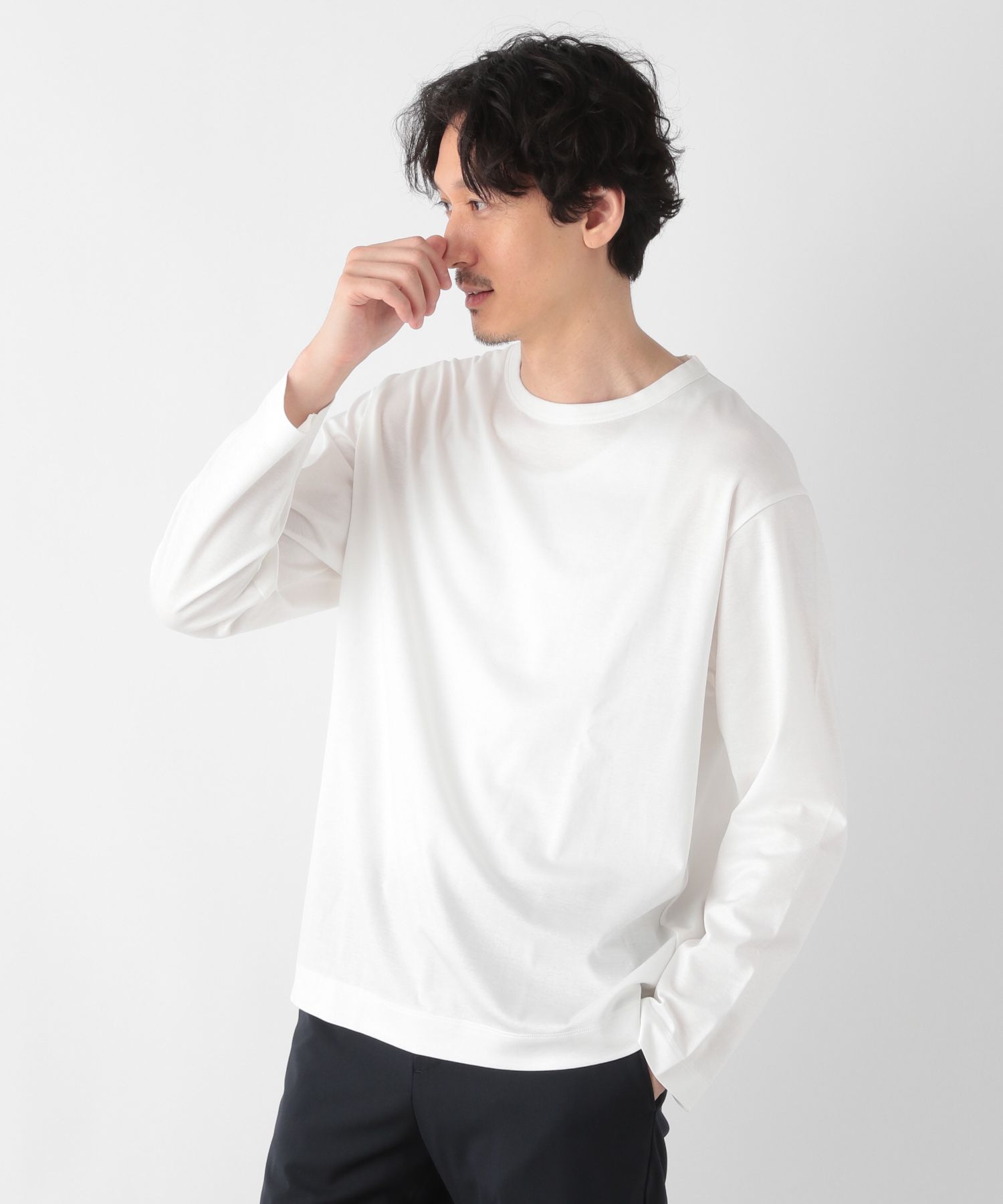 グローバルワーク GLOBAL WORK 長袖 Tシャツ M 綿100% - Tシャツ