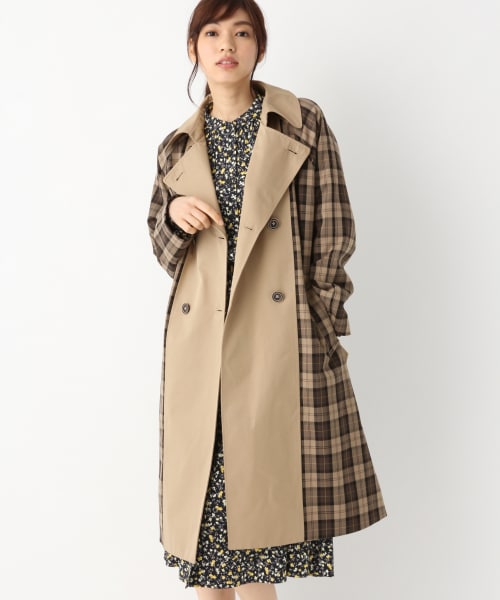 キリカエチェックトレンチコート 公式 グローバルワーク Global Work 通販