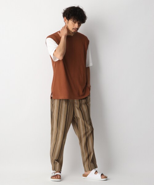 ストライプアンクルパンツ 公式 グローバルワーク Global Work 通販