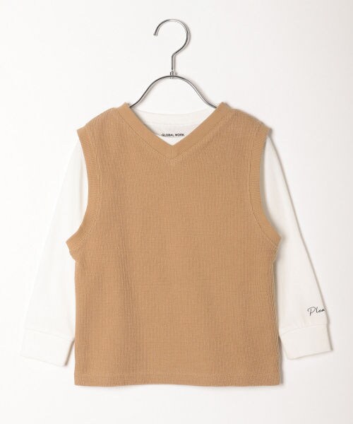 キッズ 2wayベストツキレイヤード アウトレット価格 公式 グローバルワーク Global Work 通販