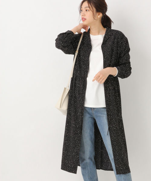 ガラ開襟シャツワンピース アウトレット価格 公式 グローバルワーク Global Work 通販