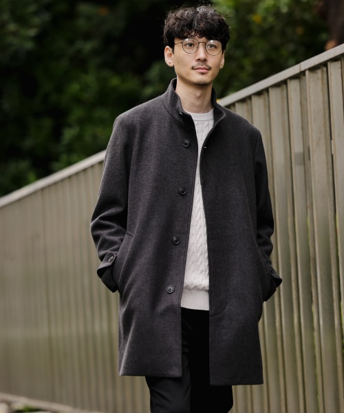 激安通販 スタンドカラーコート ライトグレー セオリーvelvin ステンカラーコート Orointegrated Coop