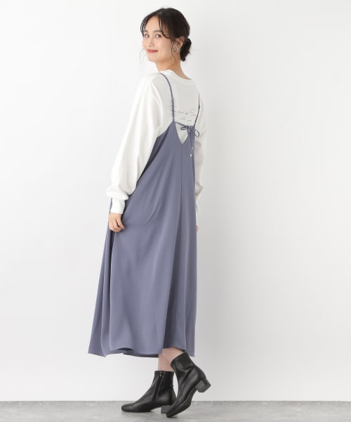 バックリボンキャミワンピ アウトレット価格 公式 グローバルワーク Global Work 通販