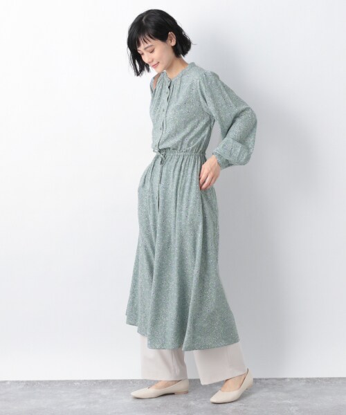 サラリラプリントスタンドワンピース 公式 グローバルワーク Global Work 通販 サラリラプリントスタンドワンピース 公式 グローバルワーク Global Work 通販