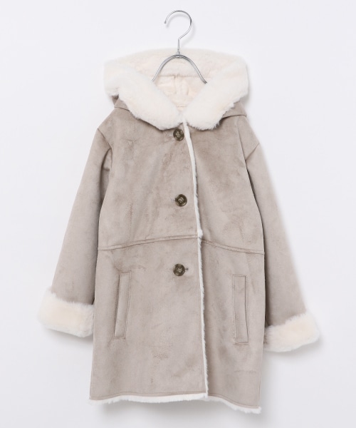 100 160cm展開 フワフワムートンコート キッズ 公式 グローバルワーク Global Work 通販
