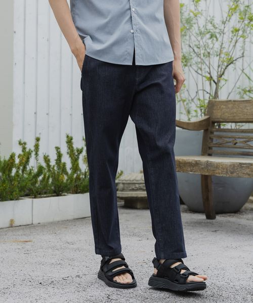 GLOBAL WORK スゴラクストレッチスリムパンツ/975726 ダークブルー L メンズボトムス グローバルワーク 975726 and ST アンドエスティ(旧ドットエスティ) GLOBAL WORK スゴラクストレッチスリムパンツ/975726 ダークブルー L メンズボトムス グローバルワーク 975726 and ST アンドエスティ(旧ドットエスティ)
