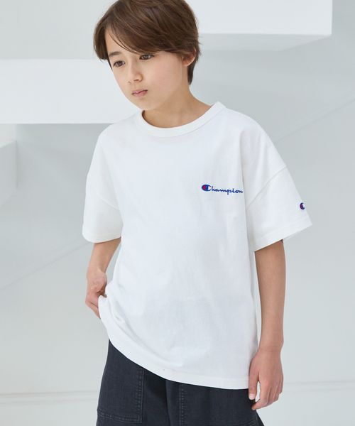 GLOBAL WORK Champion半袖T/キッズ/一部店舗限定/アウトレット価格/979766 オフホワイト キッズ グローバルワーク 979766 and ST アンドエスティ(旧ドットエスティ) GLOBAL WORK Champion半袖T/キッズ/一部店舗限定/アウトレット価格/979766 オフホワイト キッズ グローバルワーク 979766 and ST アンドエスティ(旧ドットエスティ)