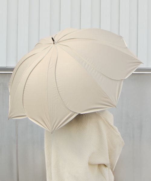 GLOBAL WORK フラワーパイピング晴雨傘/985590 ベージュ ウィメンズグッズ グローバルワーク 985590 and ST アンドエスティ(旧ドットエスティ) GLOBAL WORK フラワーパイピング晴雨傘/985590 ベージュ ウィメンズグッズ グローバルワーク 985590 and ST アンドエスティ(旧ドットエスティ)