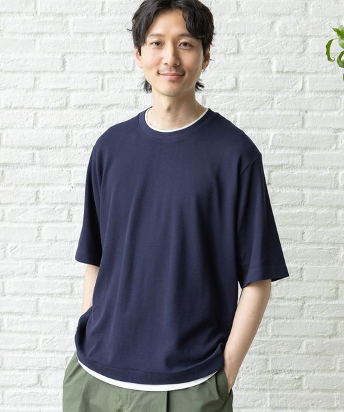 GLOBAL WORK クルーネックレイヤードCOOL/半袖/986807/アウトレット価格 ダークブルー L メンズインナー グローバルワーク 986807 and ST アンドエスティ(旧ドットエスティ) GLOBAL WORK クルーネックレイヤードCOOL/半袖/986807/アウトレット価格 ダークブルー L メンズインナー グローバルワーク 986807 and ST アンドエスティ(旧ドットエスティ)
