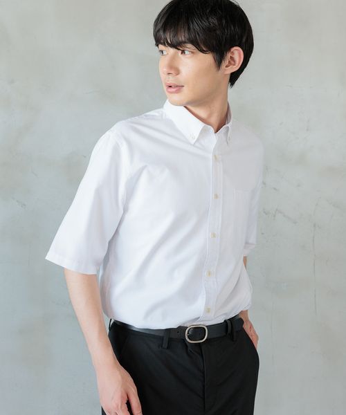 GLOBAL WORK イージーケアオックス/ボタンダウンシャツ/半袖/986859/アウトレット価格 オフホワイト XL メンズインナー グローバルワーク 986859 and ST アンドエスティ(旧ドットエスティ) GLOBAL WORK イージーケアオックス/ボタンダウンシャツ/半袖/986859/アウトレット価格 オフホワイト XL メンズインナー グローバルワーク 986859 and ST アンドエスティ(旧ドットエスティ)