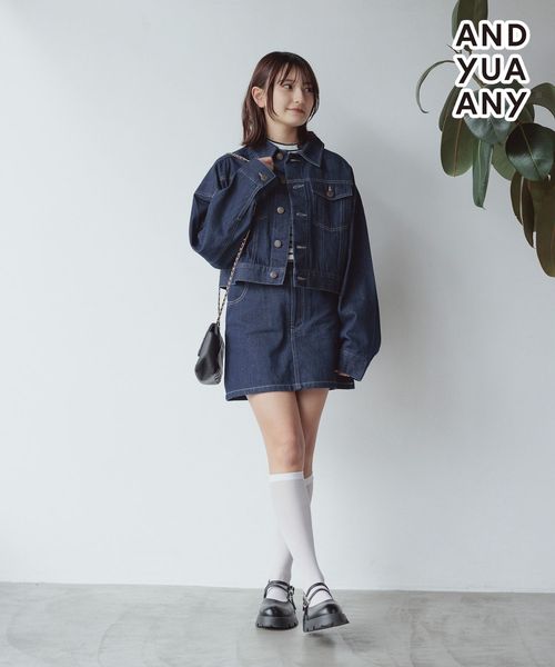 この洋服可愛いですね♪新品☺︎ デニム セットアップ