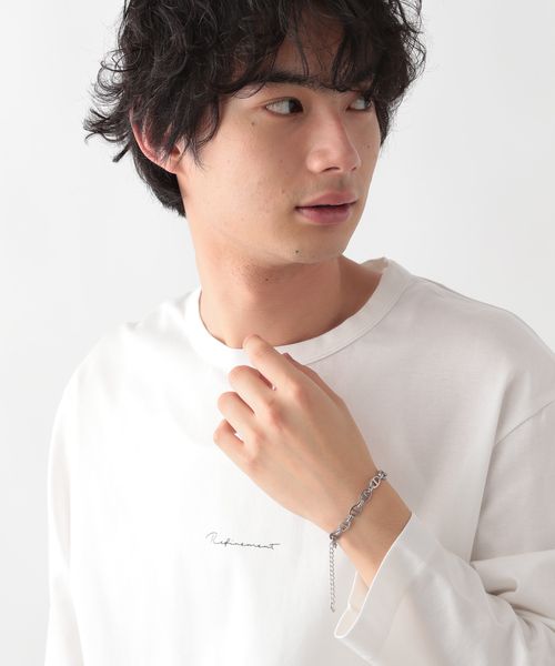 GLOBAL WORK UNISEX/ステンレスブレスレット/993938 グレー メンズグッズ グローバルワーク 993938 and ST アンドエスティ(旧ドットエスティ) GLOBAL WORK UNISEX/ステンレスブレスレット/993938 グレー メンズグッズ グローバルワーク 993938 and ST アンドエスティ(旧ドットエスティ)