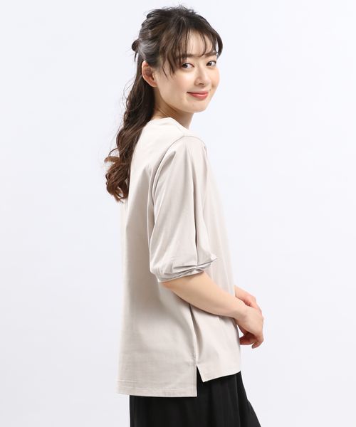 GLOBAL WORK Smile Seed Store 冷感袖タックTシャツ半袖/102729 ベージュ XL ウィメンズインナー(GS) グローバルワーク スマイルシードストア 102729 and ST アンドエスティ(旧ドットエスティ) GLOBAL WORK Smile Seed Store 冷感袖タックTシャツ半袖/102729 ベージュ XL ウィメンズインナー(GS) グローバルワーク スマイルシードストア 102729 and ST アンドエスティ(旧ドットエスティ)