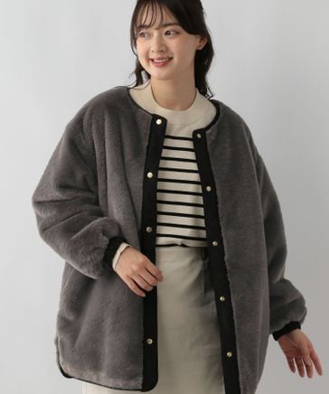 INVRNALE ISSIMO シルク　ファーリバーシブルコート INVRNALE ISSIMO シルク ファーリバーシブルコート 【公式通販】