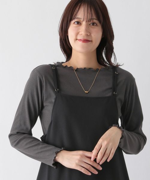 GLOBAL WORK Smile Seed Store 華奢リブ長袖/147478 チャコールグレー L ウィメンズインナー(GS) グローバルワーク スマイルシードストア 147478 and ST アンドエスティ(旧ドットエスティ) GLOBAL WORK Smile Seed Store 華奢リブ長袖/147478 チャコールグレー L ウィメンズインナー(GS) グローバルワーク スマイルシードストア 147478 and ST アンドエスティ(旧ドットエスティ)