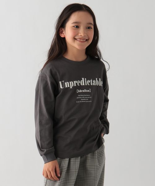 GLOBAL WORK Smile Seed Store コットンプリントTシャツ/長袖/キッズ/148296 チャコールグレー キッズ(GS) グローバルワーク スマイルシードストア 148296 and ST アンドエスティ(旧ドットエスティ) GLOBAL WORK Smile Seed Store コットンプリントTシャツ/長袖/キッズ/148296 チャコールグレー キッズ(GS) グローバルワーク スマイルシードストア 148296 and ST アンドエスティ(旧ドットエスティ)