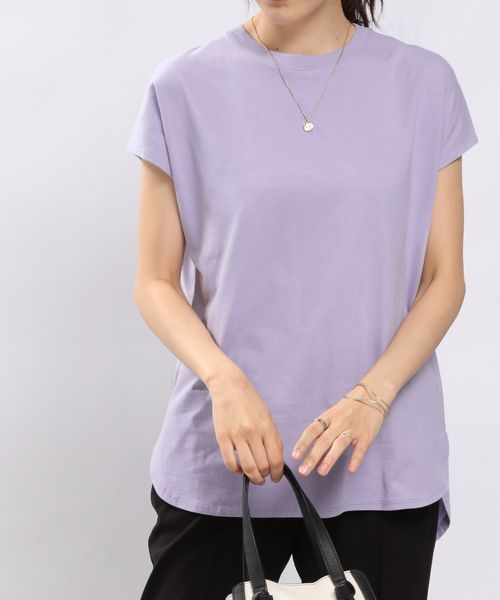 GLOBAL WORK Smile Seed Store コットン裾ラウンドTシャツ/ノースリーブ/175876 パープル S ウィメンズインナー(GS) グローバルワーク スマイルシードストア 175876 and ST アンドエスティ(旧ドットエスティ) GLOBAL WORK Smile Seed Store コットン裾ラウンドTシャツ/ノースリーブ/175876 パープル S ウィメンズインナー(GS) グローバルワーク スマイルシードストア 175876 and ST アンドエスティ(旧ドットエスティ)