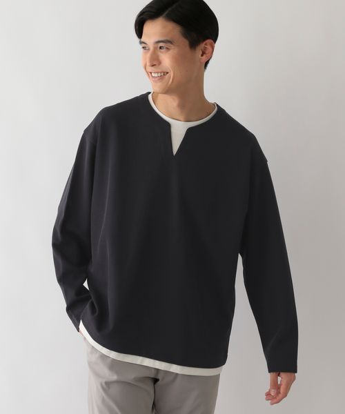 GLOBAL WORK Smile Seed Store ダブルフェイスキーレイヤード長袖/251947 ネイビー S メンズインナー(GS) グローバルワーク スマイルシードストア 251947 and ST アンドエスティ(旧ドットエスティ) GLOBAL WORK Smile Seed Store ダブルフェイスキーレイヤード長袖/251947 ネイビー S メンズインナー(GS) グローバルワーク スマイルシードストア 251947 and ST アンドエスティ(旧ドットエスティ)