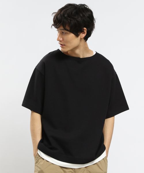GLOBAL WORK Smile Seed Store ダブルフェイスボートネックTシャツ半袖/984201 ブラック S メンズインナー(GS) グローバルワーク スマイルシードストア 984201 and ST アンドエスティ(旧ドットエスティ) GLOBAL WORK Smile Seed Store ダブルフェイスボートネックTシャツ半袖/984201 ブラック S メンズインナー(GS) グローバルワーク スマイルシードストア 984201 and ST アンドエスティ(旧ドットエスティ)