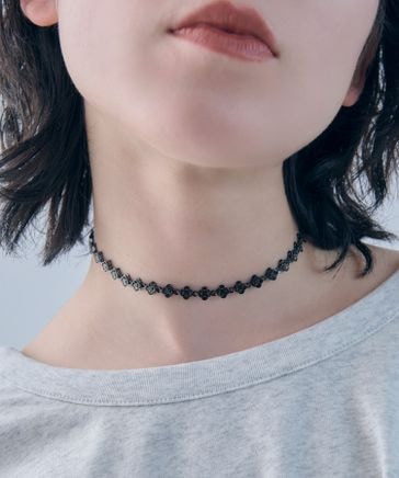 フラワー ライン ステンレス タトゥー チョーカー | [公式]GOLDY