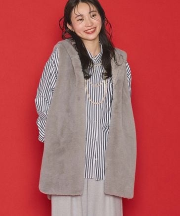 予約で10%OFF】ファーフードベスト | [公式]Gready Brilliant（グ