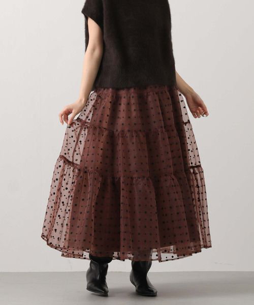 刺繍オーガンティアードスカート | [公式]Gready Brilliant（グレディ