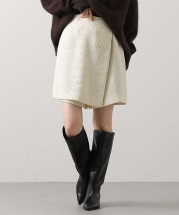 SALE！グレディブリリアン　ツイードラップショートパンツ　ネイビー系 ツイードラップショートパンツ | [公式]Gready Brilliant（グレディ