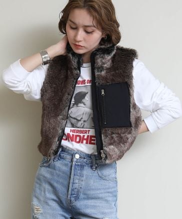 新品　ヤマダヤ　ファーベスト　ファージレ　ダウンベスト　BEATRICE 新品 ヤマダヤ ファーベスト ファージレ ダウンベスト BEATRICE ベスト