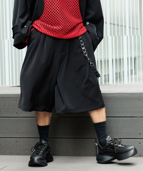 HARE DABOルーズワイドパンツ(HARE) 茶色 ブルー