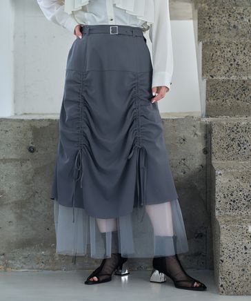 【LADIES】スソシアーギャザースカート | [公式]ハレ（HARE）通販