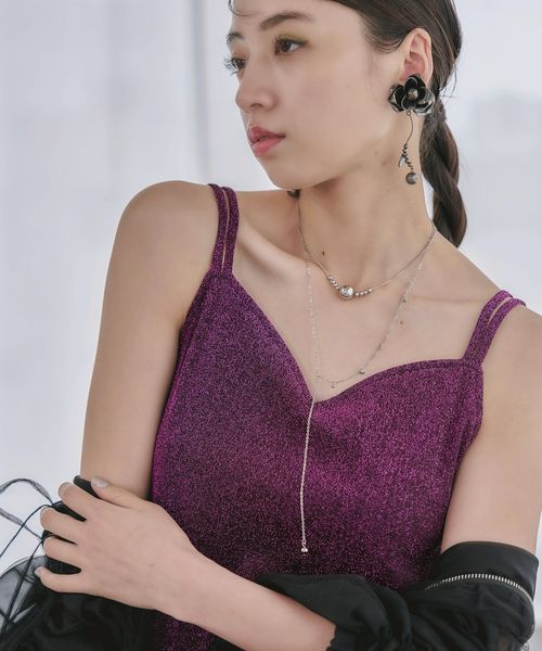 HARE 【LADIES】カップツキラメキャミソール パープル FREE ウィメンズインナー ハレ 135715 and ST アンドエスティ(旧ドットエスティ) HARE 【LADIES】カップツキラメキャミソール パープル FREE ウィメンズインナー ハレ 135715 and ST アンドエスティ(旧ドットエスティ)