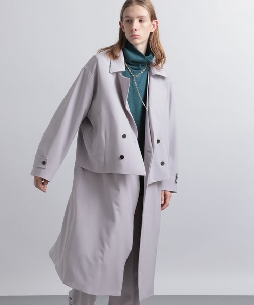 送料0円 【HARE】2ピースレイヤードコート【20aw】 その他 メンズ 