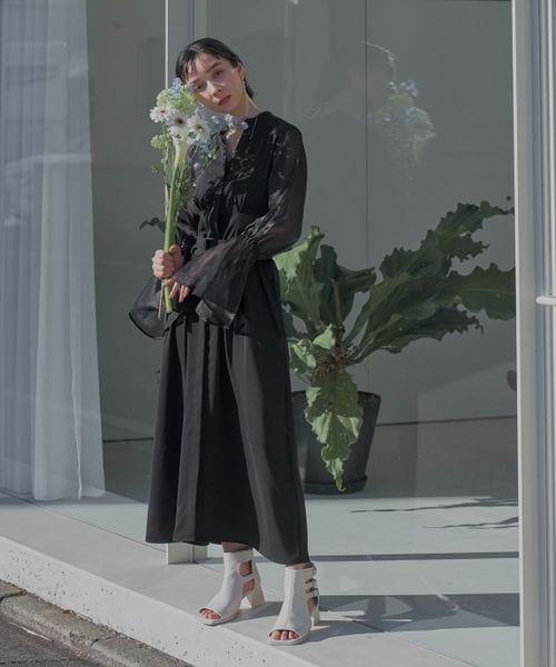 HARE 2way ソデシアーパイピングワンピース 2WAYソデシアーパイピング