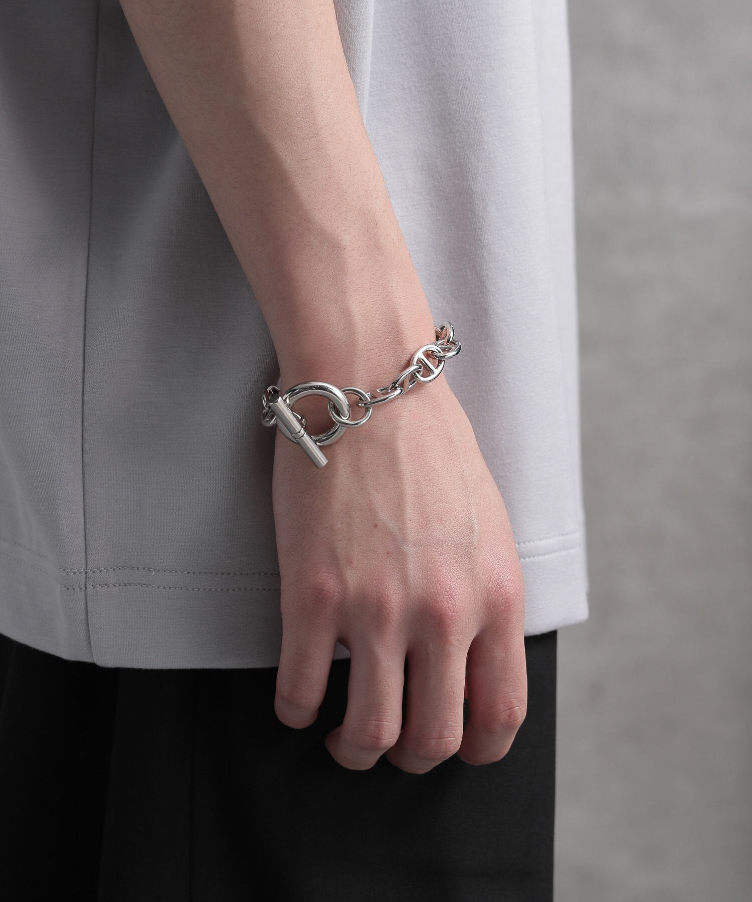 HARE ふせげ バングル 美品 bone shaped handcuffs bracelet. L