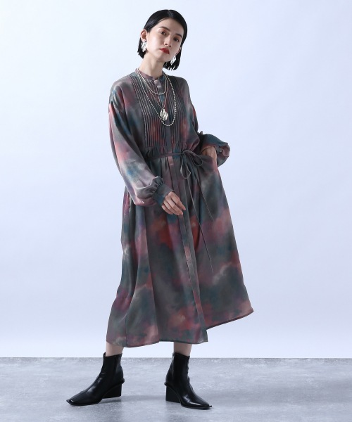 Ladies Blurパターンガラロングワンピース 公式 ハレ Hare 通販 Ladies Blurパターンガラロングワンピース 公式 ハレ Hare 通販