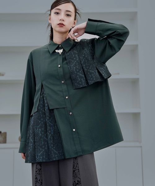 訳あり超特価の通販 LADIES】アシメプリーツイソザイシャツ | [公式]ハレ（HARE）通販 トップス