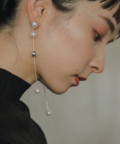 Ladies メタル パールピアス 公式 ハレ Hare 通販