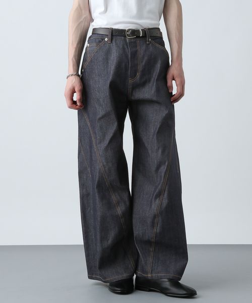 HARE 【SET UP対応】3ディメンションデニムパンツ ブルー S メンズボトムス ハレ 284109 and ST アンドエスティ(旧ドットエスティ) HARE 【SET UP対応】3ディメンションデニムパンツ ブルー S メンズボトムス ハレ 284109 and ST アンドエスティ(旧ドットエスティ)