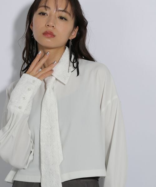 HARE 【SET UP対応 LADIES】レースキリカエネクタイツキシャツ オフホワイト FREE ウィメンズインナー ハレ 289076 and ST アンドエスティ(旧ドットエスティ) HARE 【SET UP対応 LADIES】レースキリカエネクタイツキシャツ オフホワイト FREE ウィメンズインナー ハレ 289076 and ST アンドエスティ(旧ドットエスティ)