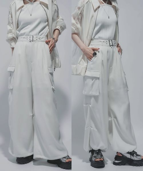HARE 【新色予約開始 LADIES】2WAYトロミワイドカーゴパンツ ナチュラル FREE ウィメンズボトムス ハレ 289417 and ST アンドエスティ(旧ドットエスティ) HARE 【新色予約開始 LADIES】2WAYトロミワイドカーゴパンツ ナチュラル FREE ウィメンズボトムス ハレ 289417 and ST アンドエスティ(旧ドットエスティ)
