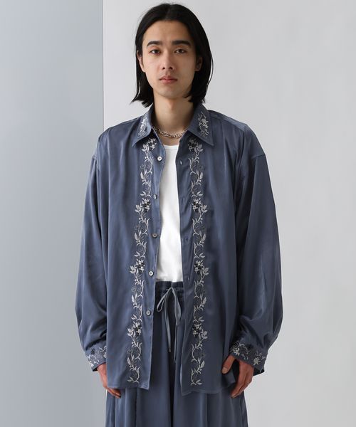 HARE 【TSUYA SET UP対応】フロントシシュウシャツ ブルー FREE メンズインナー ハレ 290544 and ST アンドエスティ(旧ドットエスティ) HARE 【TSUYA SET UP対応】フロントシシュウシャツ ブルー FREE メンズインナー ハレ 290544 and ST アンドエスティ(旧ドットエスティ)