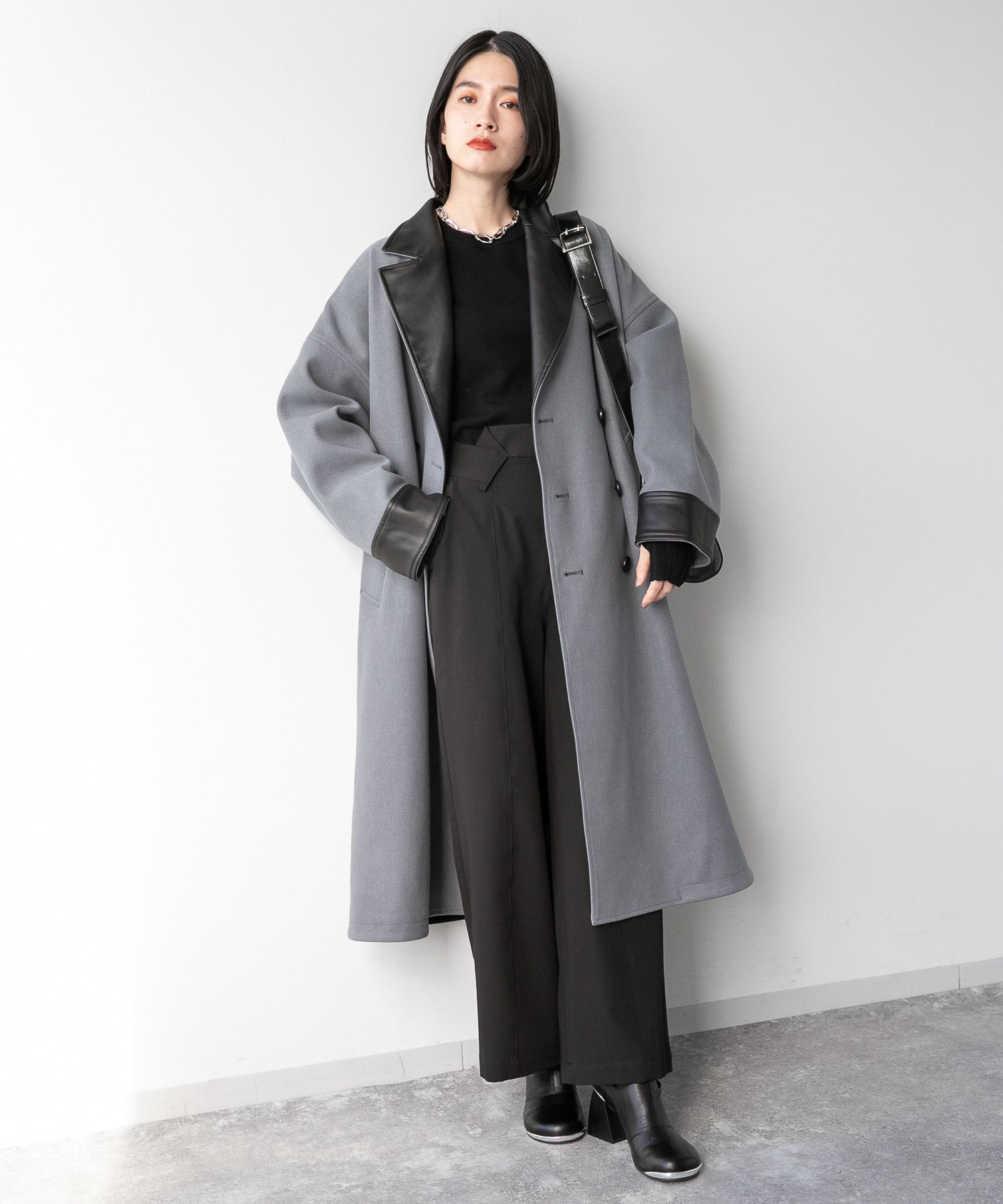 LADIES】ウーリーテックリバーシブルフェイクレザ－コート | [公式 