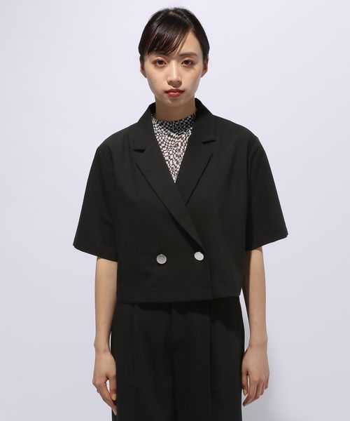 【LADIES】SETUPショートジャケット*ワイドパンツ FREE